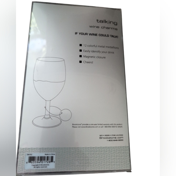 Brookstone quoted Wine Charms Set - Picture 2 of 2
